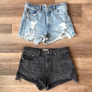 Bundle of two pairs of Abercrombie and fitch mom shorts